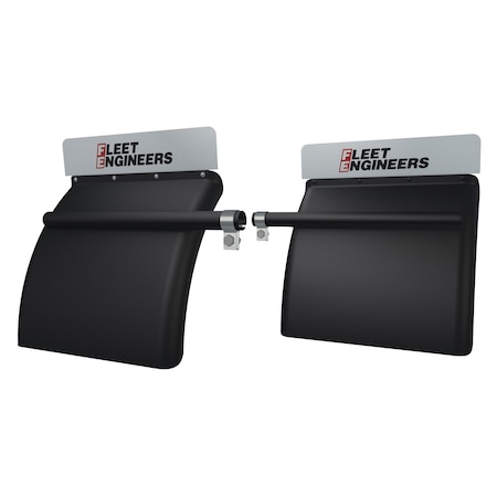 Fleet Engineers Fender Set, Quarter, Std, Pkg Set, Polypropylene Black Plastic 031-01636